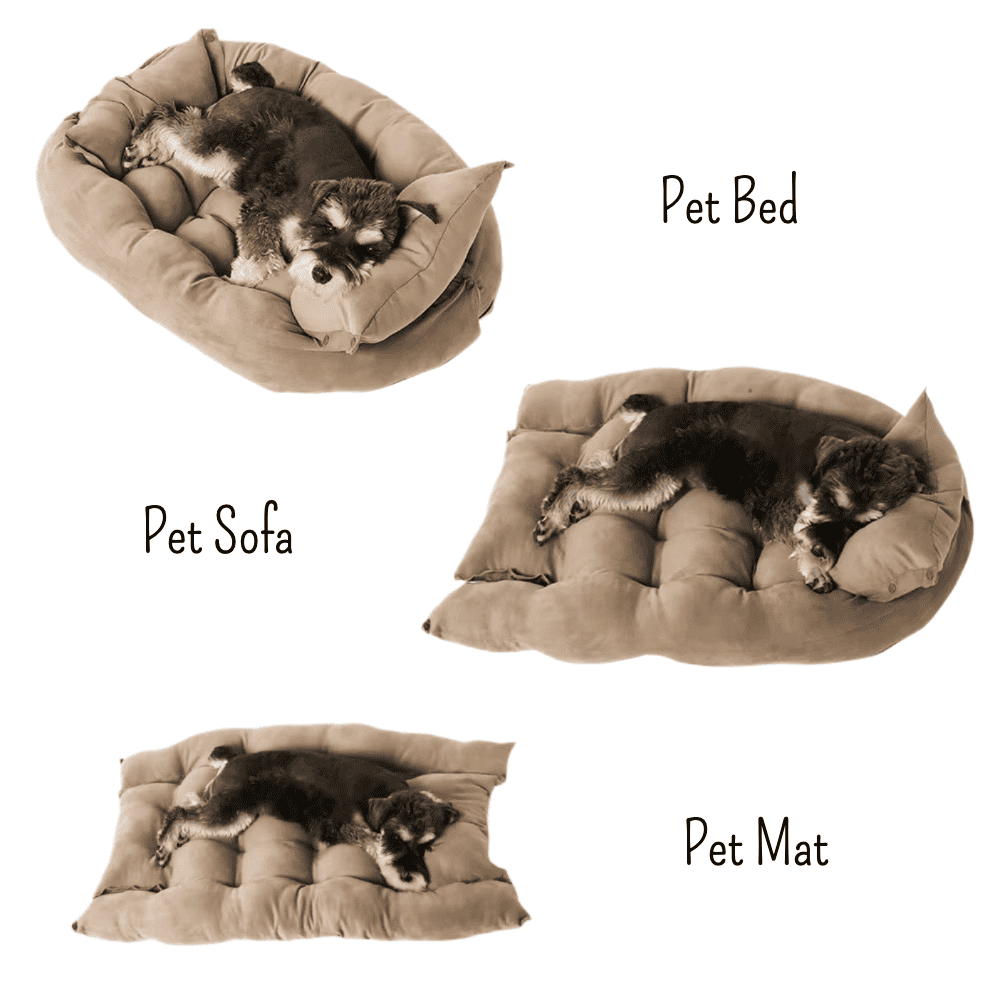 Versatile Oxford Dog Bed – 3 in 1 Soft Cushion for Dogs & Cats