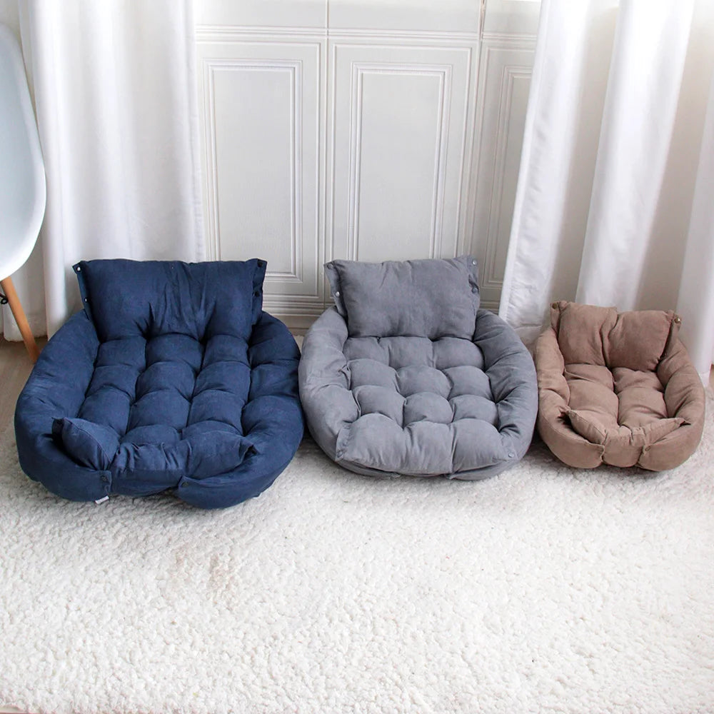 Versatile Oxford Dog Bed – 3 in 1 Soft Cushion for Dogs & Cats