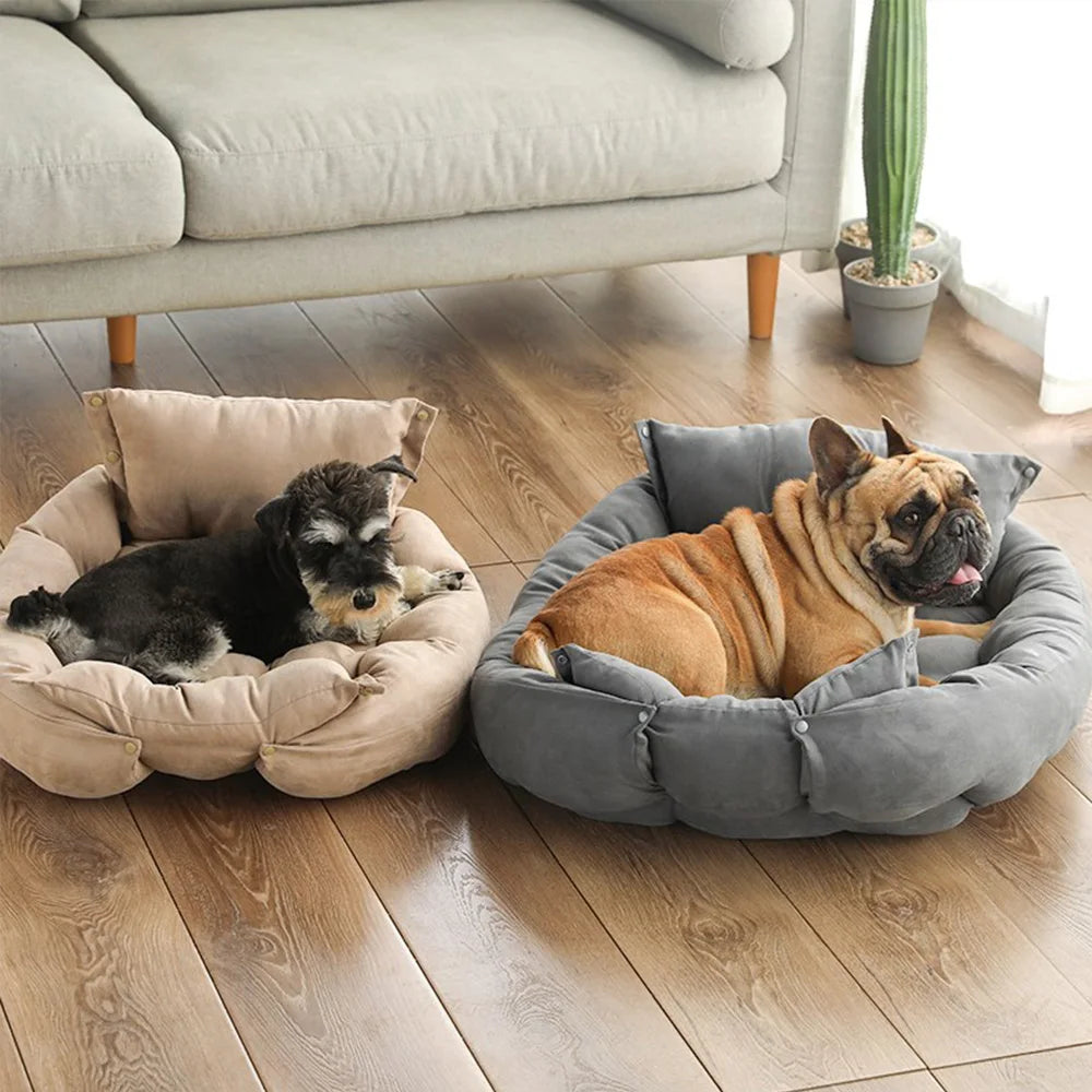 Versatile Oxford Dog Bed – 3 in 1 Soft Cushion for Dogs & Cats