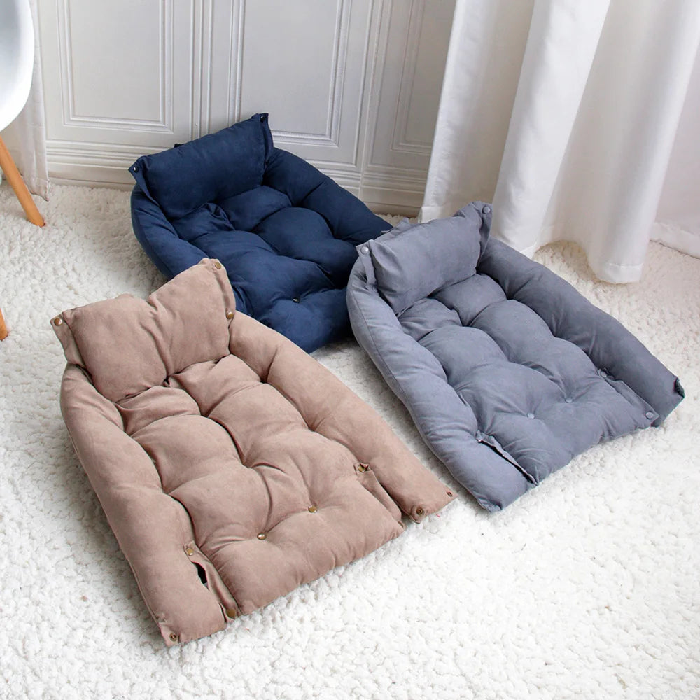 Versatile Oxford Dog Bed – 3 in 1 Soft Cushion for Dogs & Cats