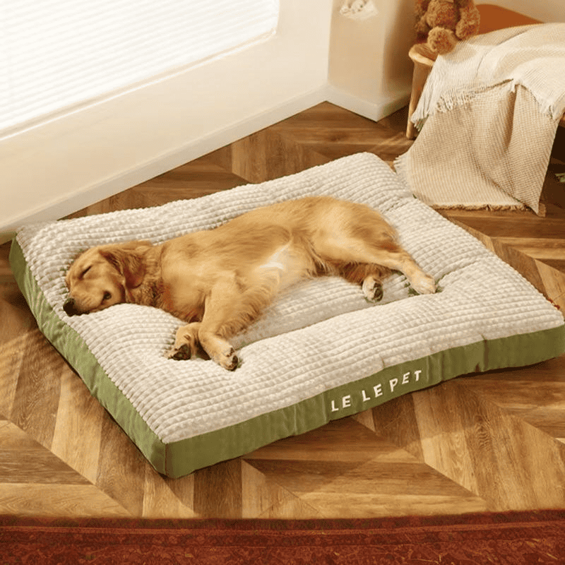 SnuggleSoft™ Dog Bed – Plush Fleece Mat & Cushion (M-3XL)