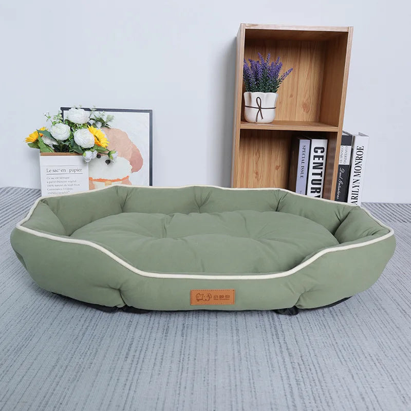 CozySpace Anti-Stress Flanell Dog Bed with Double PP-Cotton Filling / Reinforced Siderest