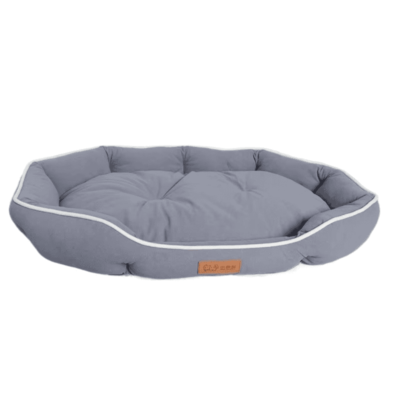 CozySpace Anti-Stress Flanell Dog Bed with Double PP-Cotton Filling / Reinforced Siderest