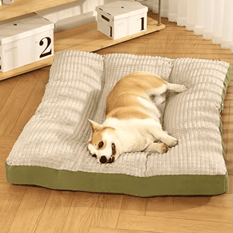 SnuggleSoft™ Dog Bed – Plush Fleece Mat & Cushion (M-3XL)
