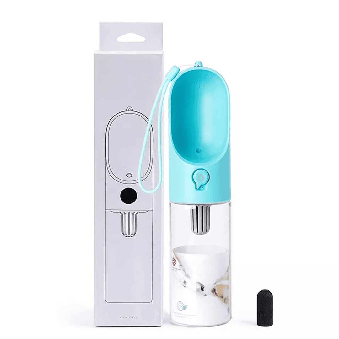 Dog / Cat Portable Drinking Bottle | Micro Pore Filter: Coconut Shell Activated Carbon
