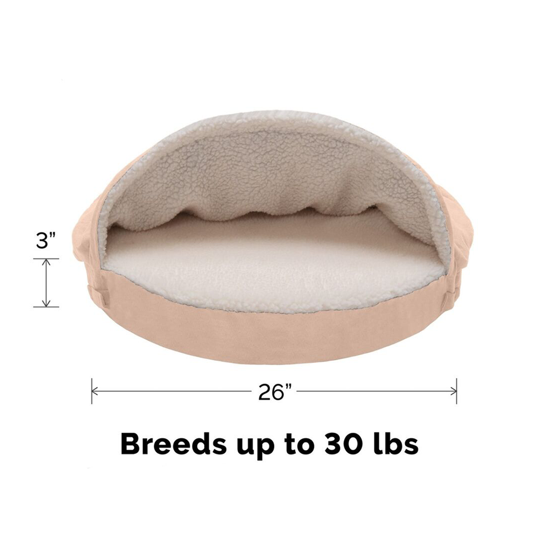 Canopy Dog Bed / Cat Bed | Faux Sheepskin, S / M / L, Different Mattresses, 5 Colors