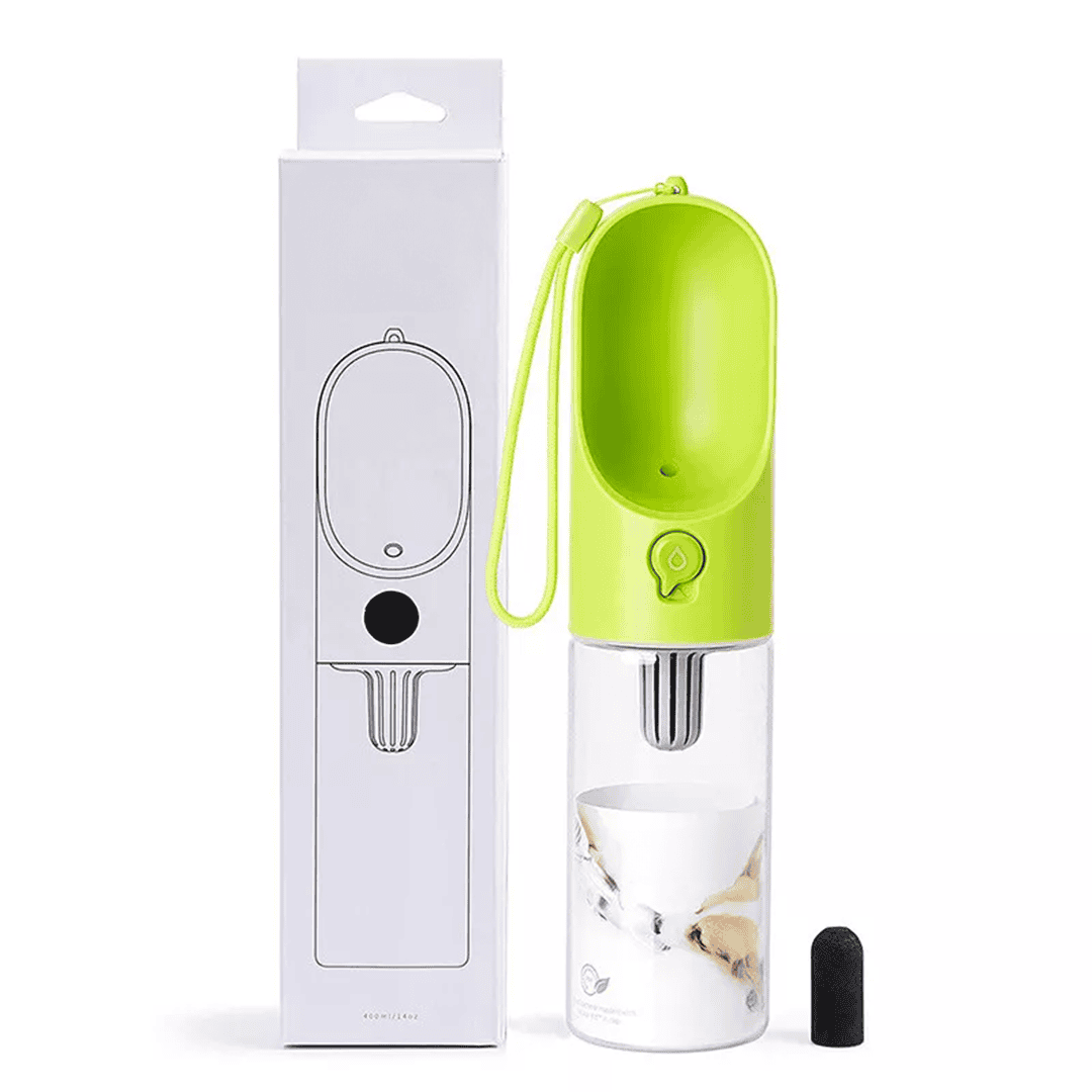 Dog / Cat Portable Drinking Bottle | Micro Pore Filter: Coconut Shell Activated Carbon