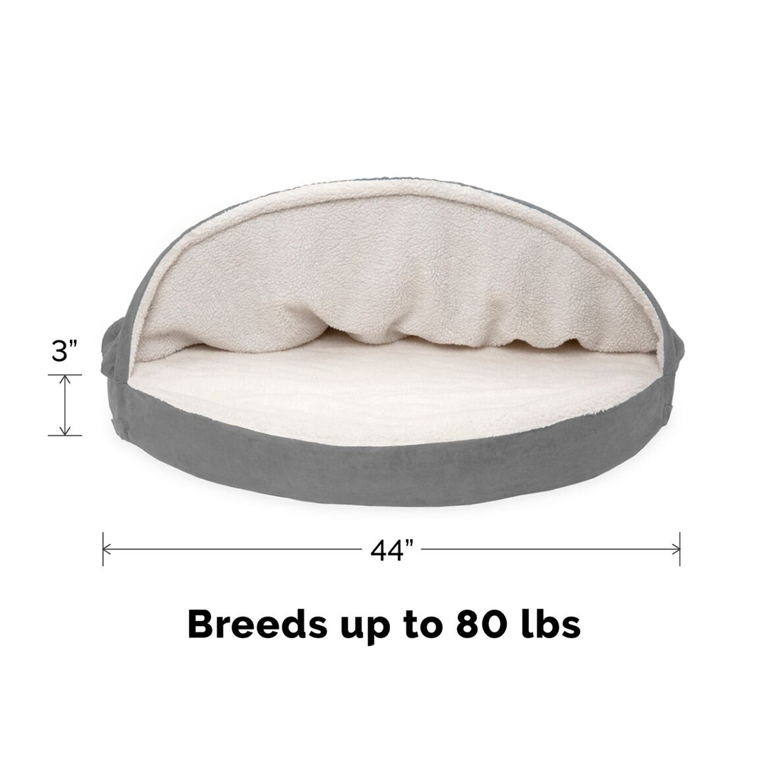 Canopy Dog Bed / Cat Bed | Faux Sheepskin, S / M / L, Different Mattresses, 5 Colors