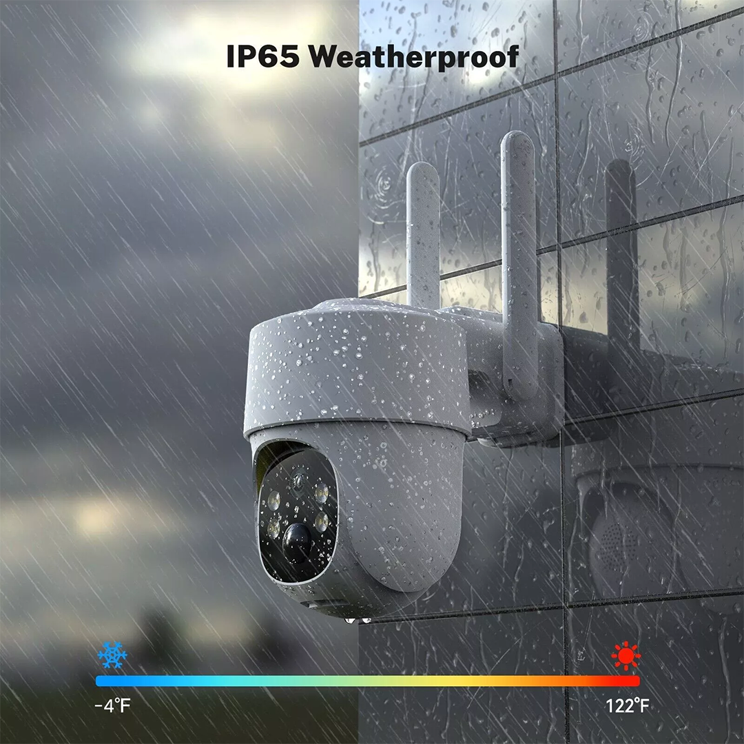 Home Security Camera Wireless Outdoor - Wifi Night Vision 360° 4 Mega Pixel