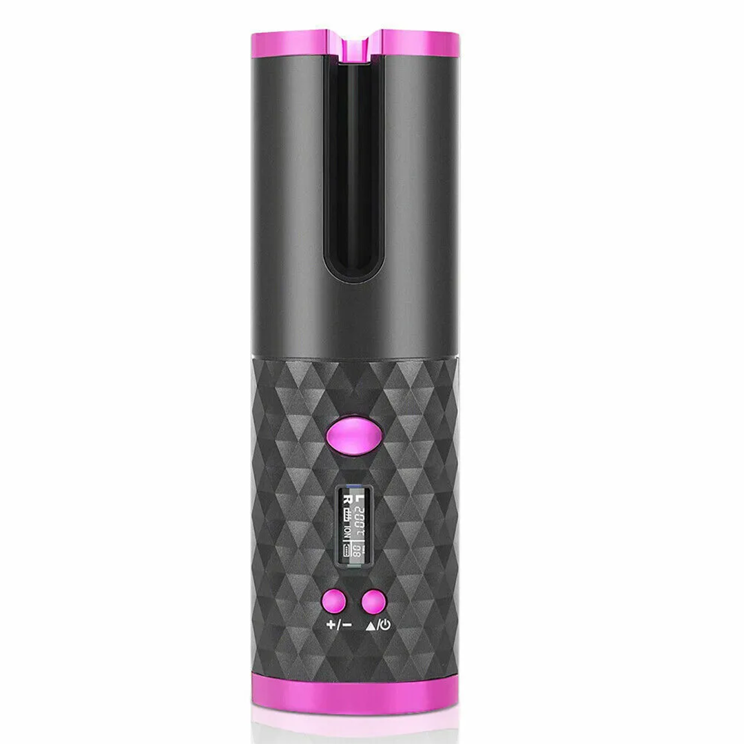 Automatic Intelligent Hair Curler Set | Black / Pink / White, Anti Tangle / Pull Technology, Also for Wet Hair