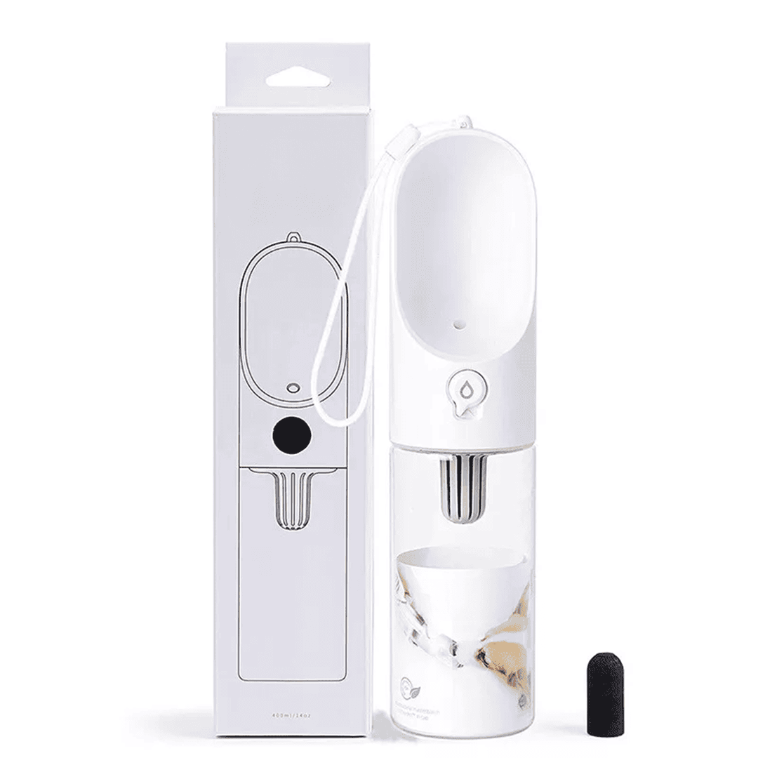 Dog / Cat Portable Drinking Bottle | Micro Pore Filter: Coconut Shell Activated Carbon
