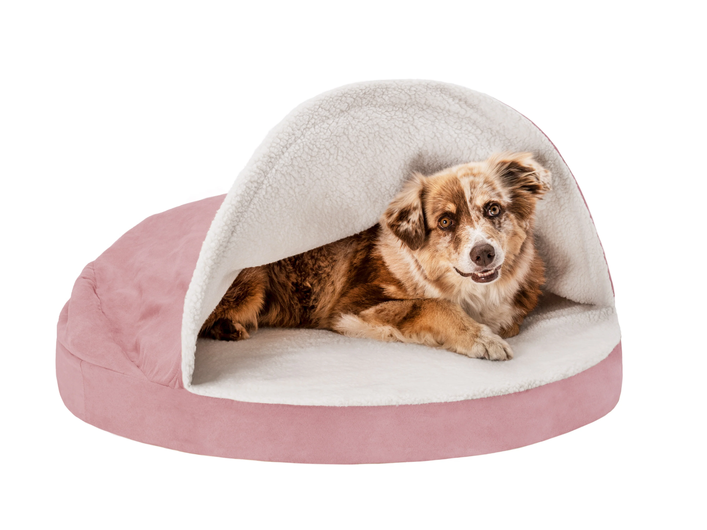 Canopy Dog Bed / Cat Bed | Faux Sheepskin, S / M / L, Different Mattresses, 5 Colors