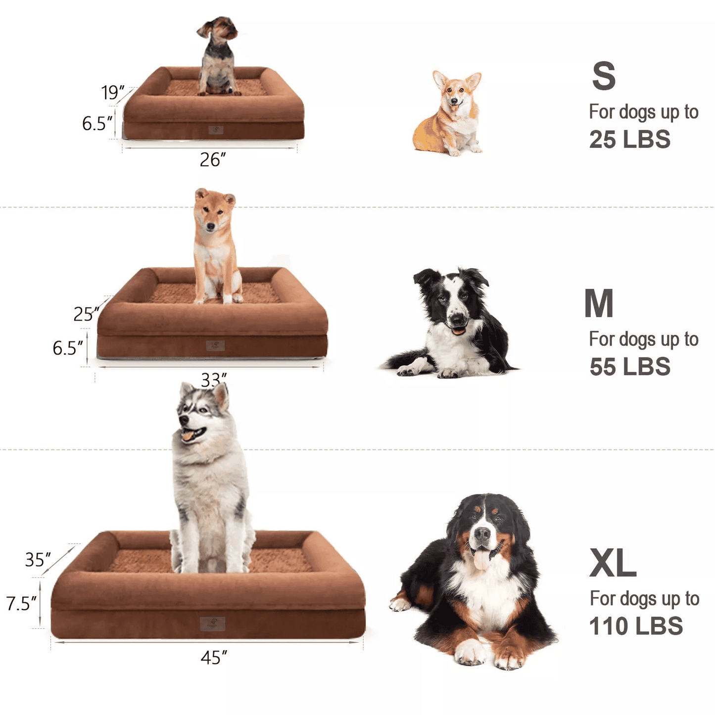 Premium Orthopedic Nesting Dog Bed with Removable Cover (S-XXL)