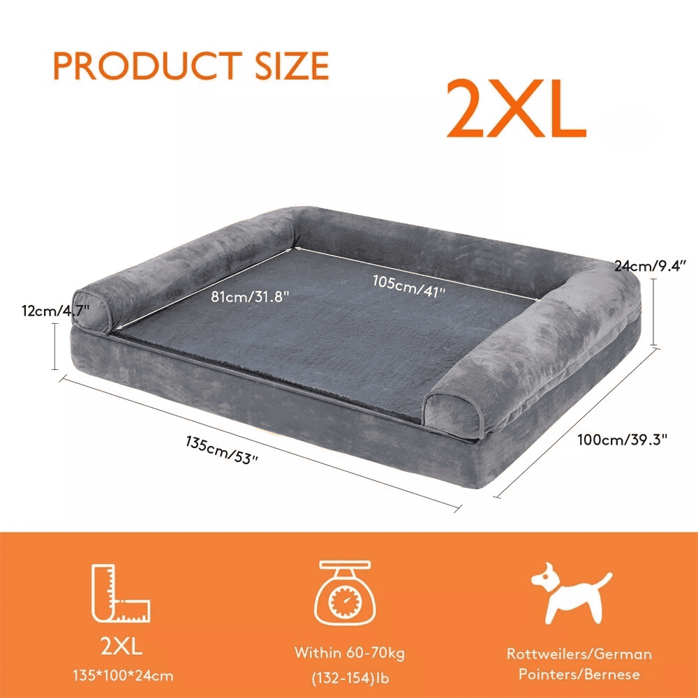 Luxe Orthopedic Dog Bed - Joint Prevention / Waterproof (L-XXL)