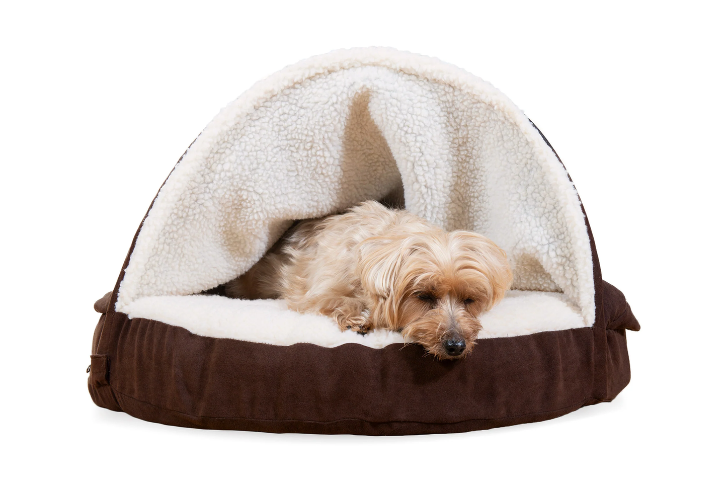 Canopy Dog Bed / Cat Bed | Faux Sheepskin, S / M / L, Different Mattresses, 5 Colors