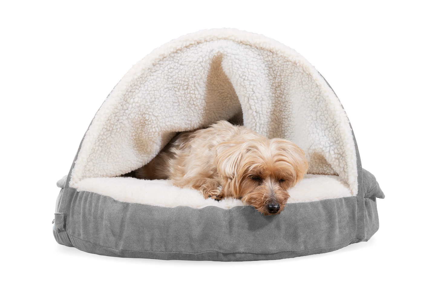 Canopy Dog Bed / Cat Bed | Faux Sheepskin, S / M / L, Different Mattresses, 5 Colors