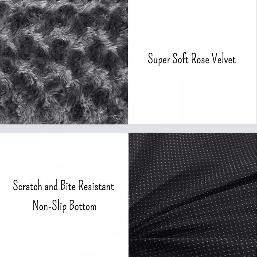 Rose Velvet Plush Dog Mattress / Cat Mattress