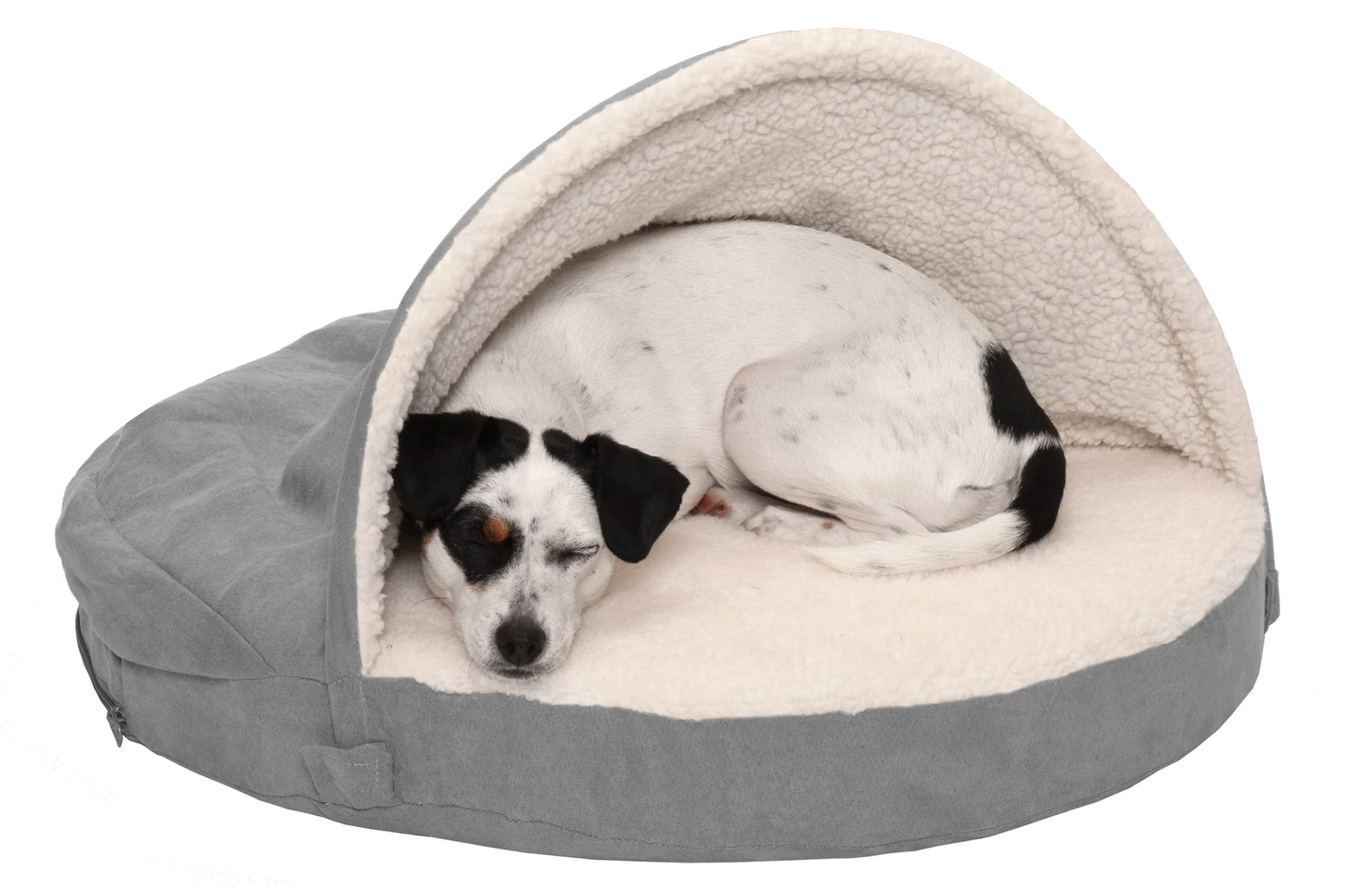 Canopy Dog Bed / Cat Bed | Faux Sheepskin, S / M / L, Different Mattresses, 5 Colors