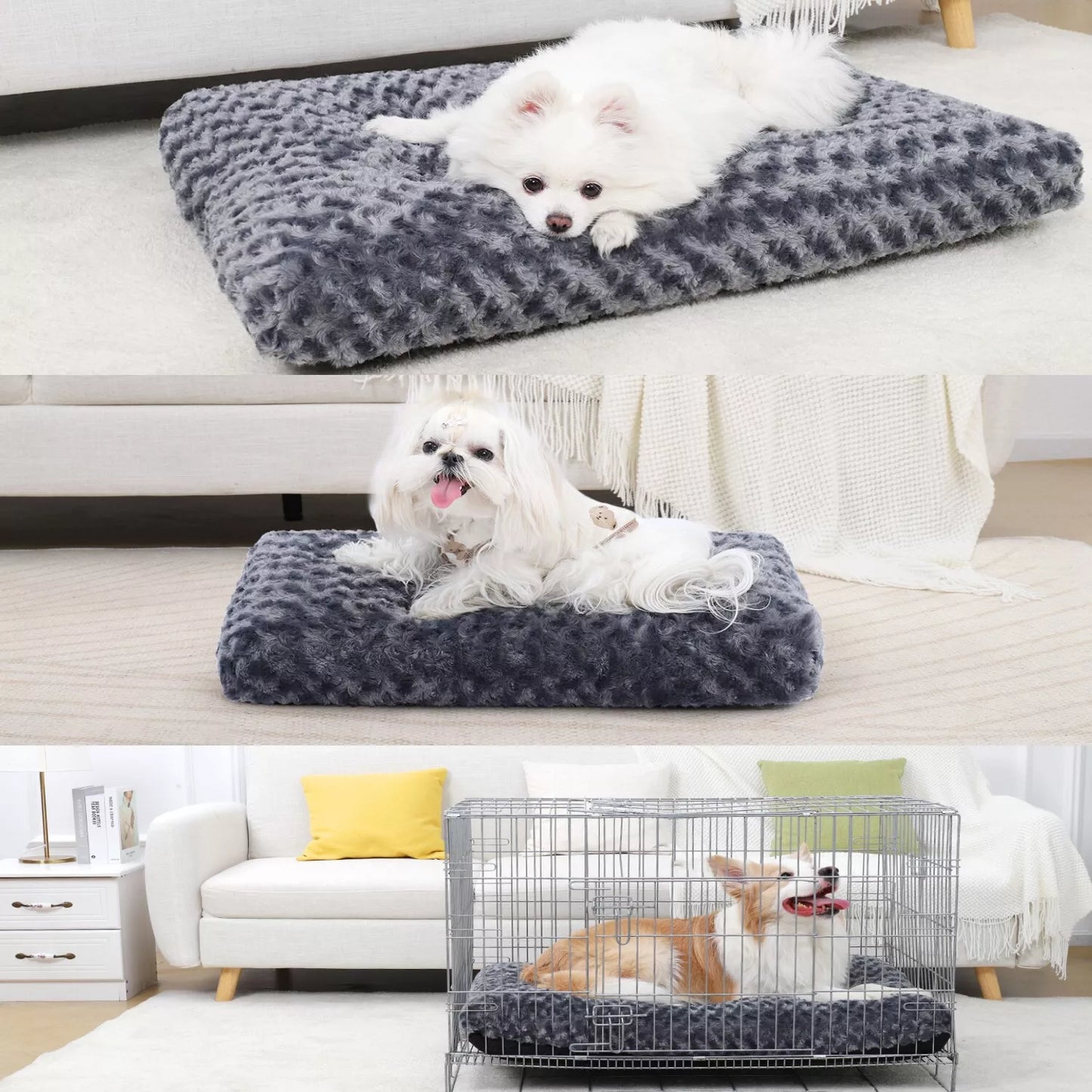 Rose Velvet Plush Dog Mattress / Cat Mattress