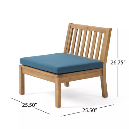 Acacia Wood Outdoor Club Chair Set | Non Fading / Water Repellent