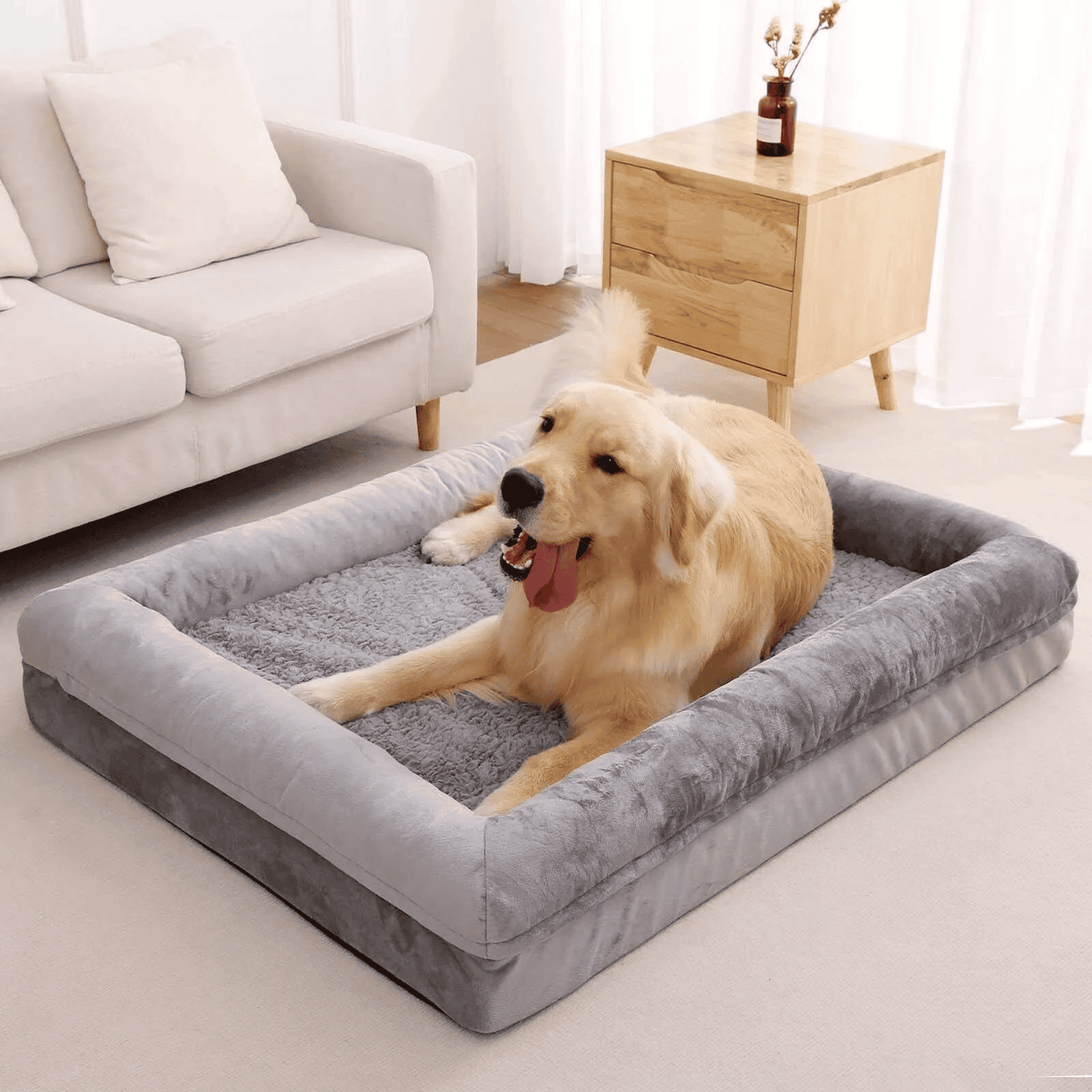 Premium Orthopedic Nesting Dog Bed with Removable Cover (S-XXL)