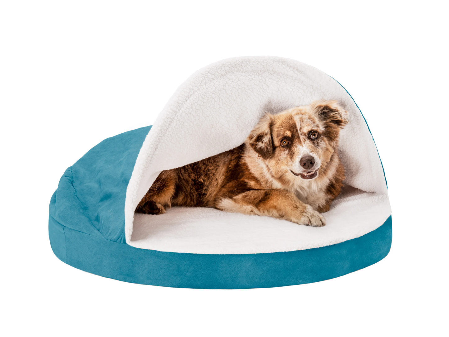 Canopy Dog Bed / Cat Bed | Faux Sheepskin, S / M / L, Different Mattresses, 5 Colors