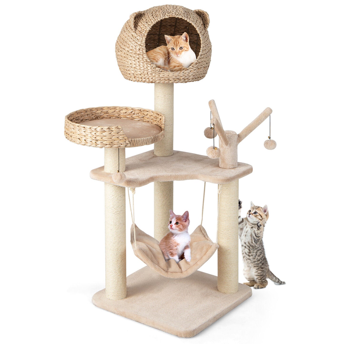 Cute Cat Tree / Cat Activity Center | 5 - Layer, Plush