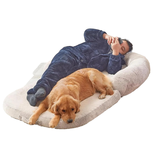 Half Human Dog Bed | 71" x 45" x 10"