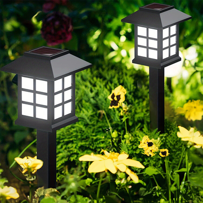 Solar Garden Lights 2 - 12 Pack | Cool White / Warm / Multicolor | Outdoor Waterproof Landscape LED Lights